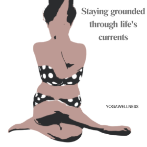 Vector illustration of a lady practicing GOMUKHASANA